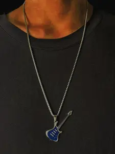 Guitar Design Pendant Necklace, Fashion Jewelry for Party, Daily Clothing Decor, Trendy All-match & Exquisite Jewelry for Birthday Gift
