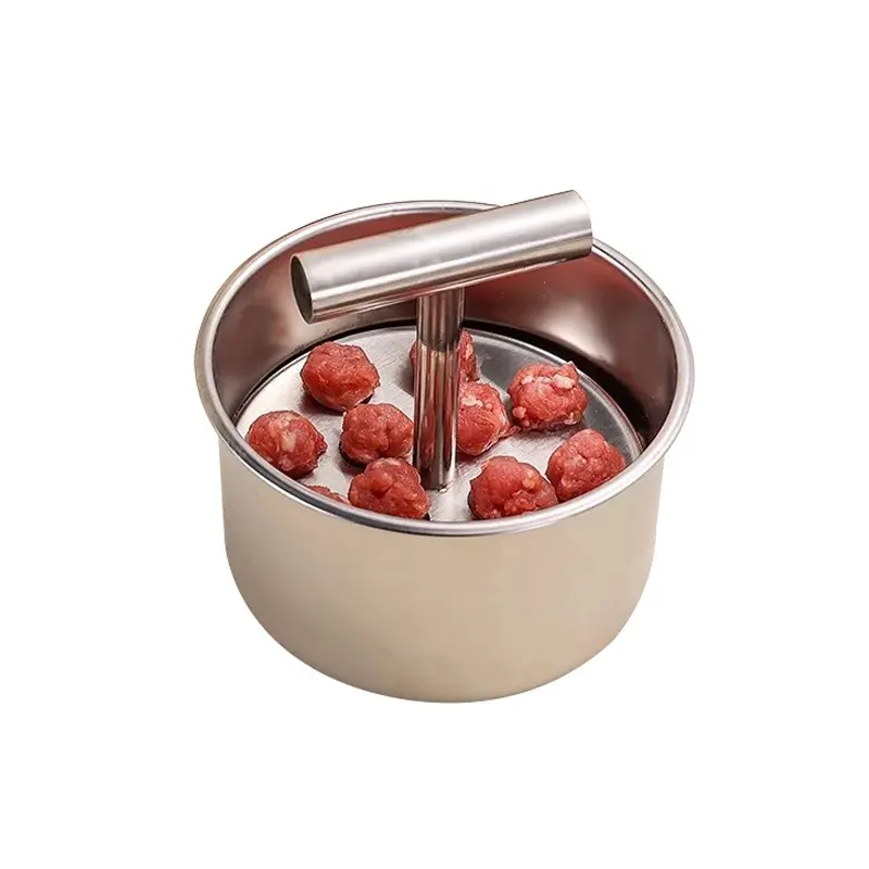 Stainless Steel Meatball Maker, 12 Ball Manual Meatball Press Tool, Kitchen Meatball Making Tool, Easy Meatball Preparation