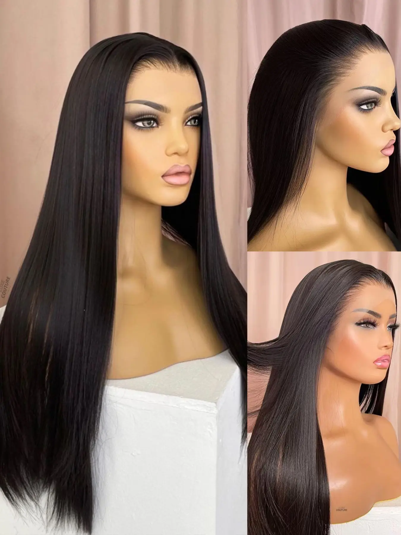 26 Inch Lace Front Wig Heat Resistant Synthetic Daily Wear Cosplay Women main image 2