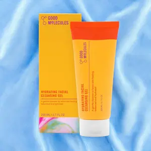 Good Molecules Hydrating Facial Cleansing Gel - Face Wash with Rosewater and Pineapple - Skincare Products for Face, Brighten, Cleanse and Moisturize 200ml Cleanser Gentle