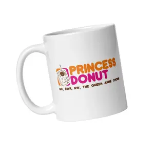 Princess Donut Mug, Dungeon Crawler Carl Inspired Character Coffee Mug, LitRPG Fantasy Fan Mug for Readers and RPG Gamers, Cute Gift for Book Lovers