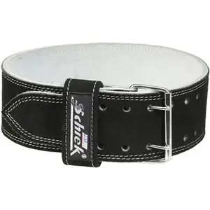 212 MAIN Schiek Sport Leather Powerlifting Belt - Double-Prong, Heavy-Duty Muscle Training Equipment for Multi-Size Large Weight Lifting Enthusiasts