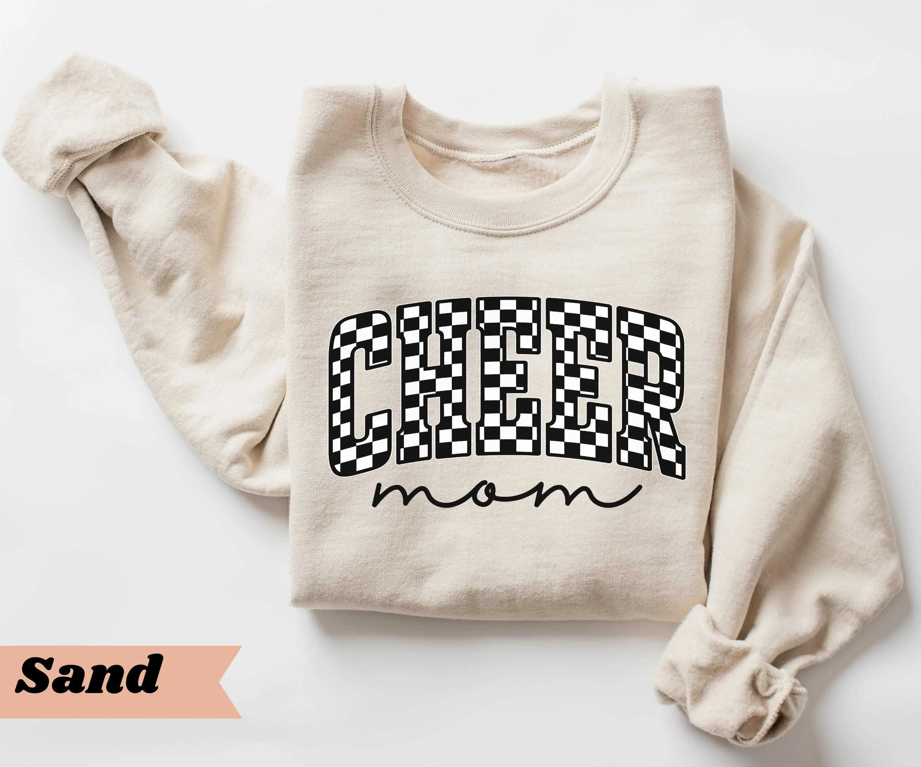 Cheer Mom Short Sleeve T-Shirt / Sweatshirt & Hoodie , Cheerleading Competition Day Tee, Game Day Spirit Shirt For Cheer Squad, Gift For Football Season Mama, Cheer Lover Gift