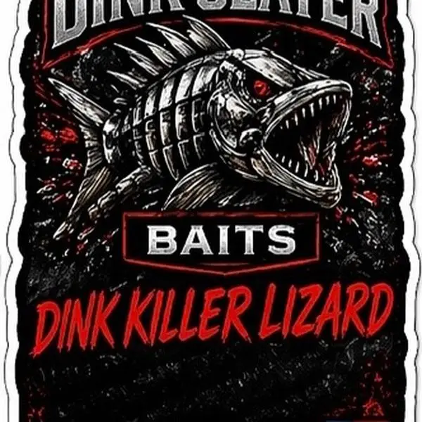 Dink Slayer Baits 6.2” Lizard – Injection - Poured Soft Plastic Bass Bait (Texas Made)