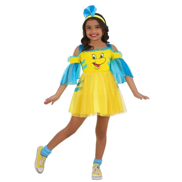 Girls Disney Flounder Costume Dress (© Disney)