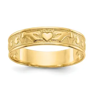 10k Gold Claddagh Band