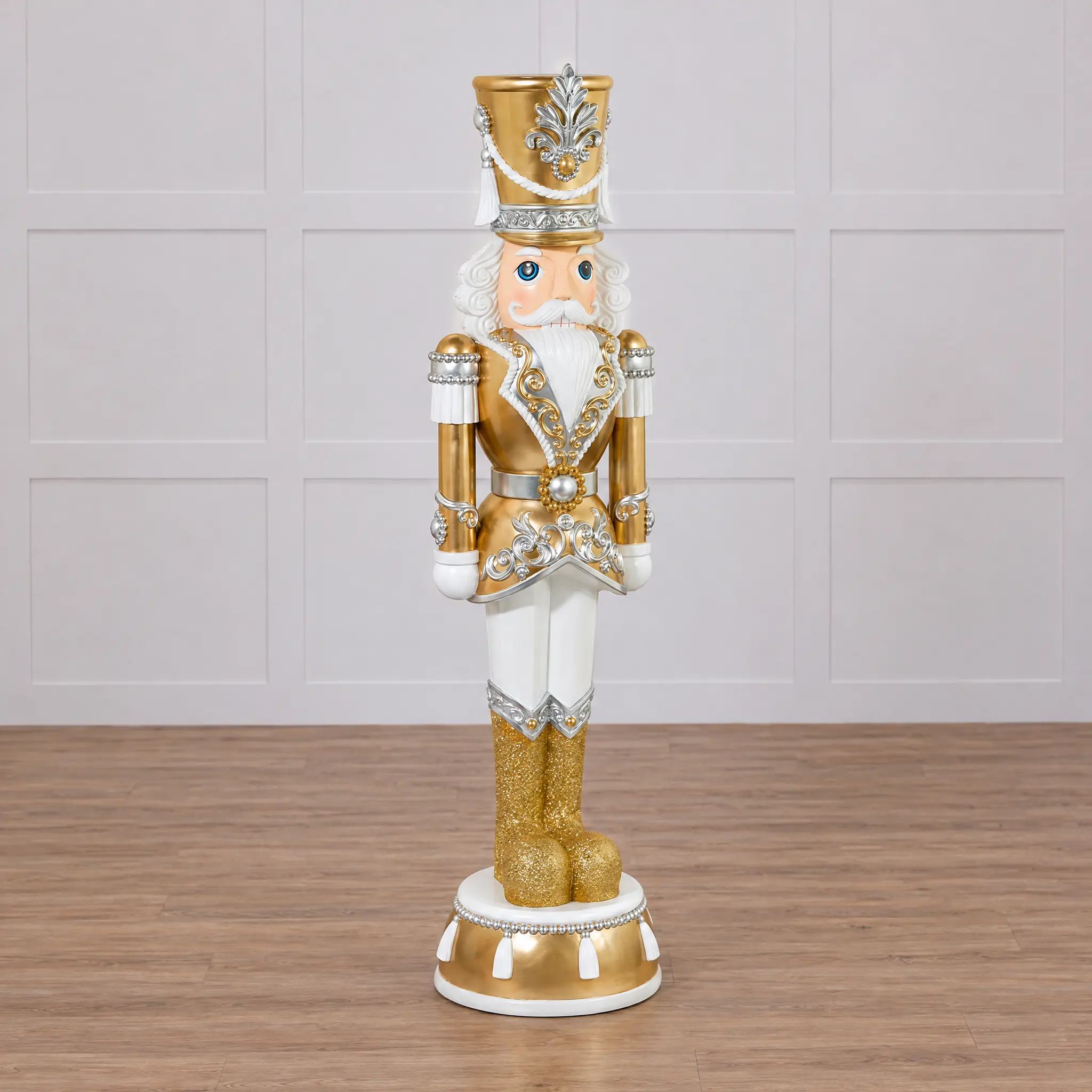 4 FT Gold & Silver Nutcracker