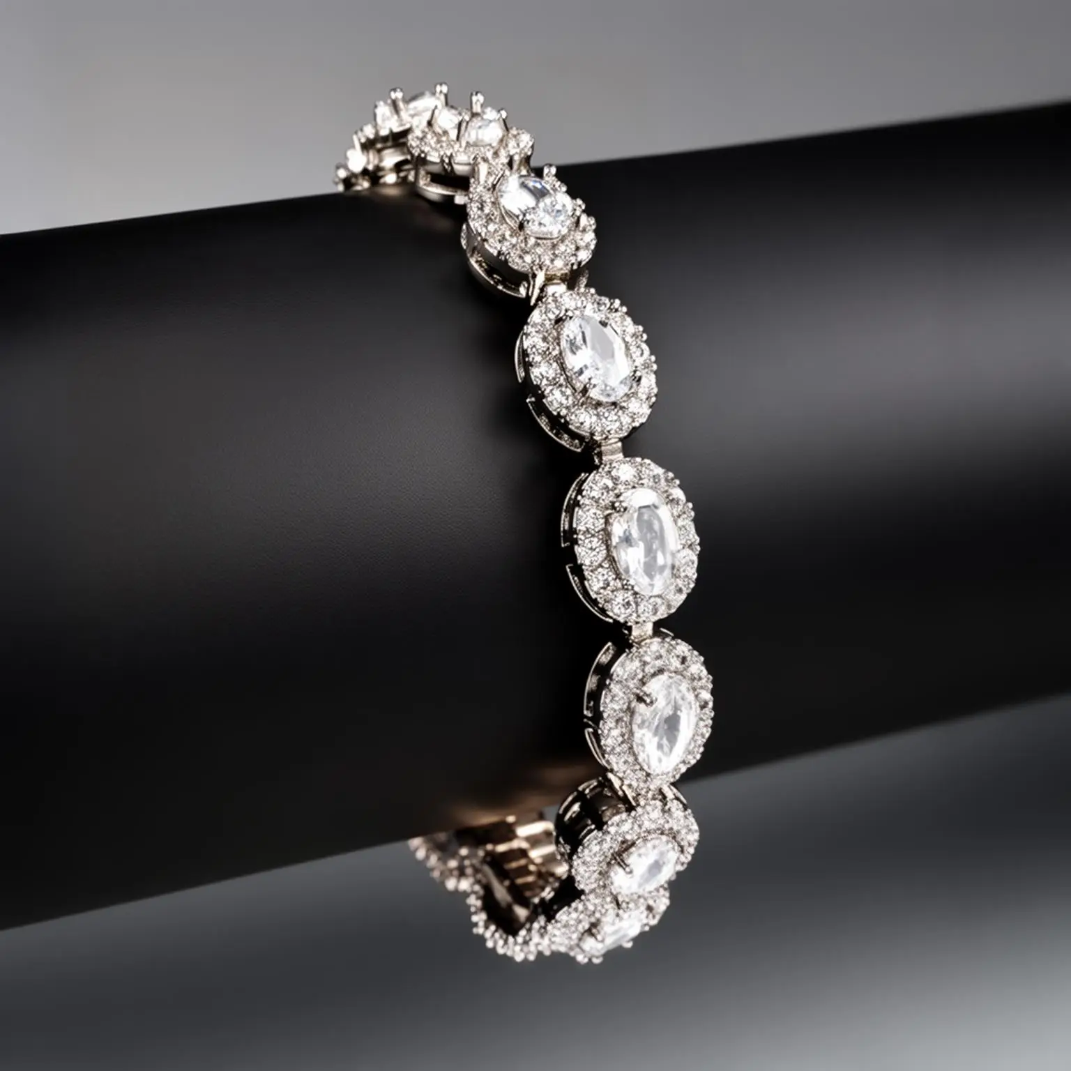 Gemstone Bracelet - Rhinestones, Multicolor Stackable Bracelets Jewelry, Dainty Crystal Wrist Piece, Sparkling Statement Streetwear Accessory, 7.86 cm