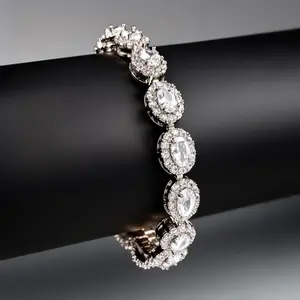 Viral Gemstone Bracelet - Rhinestone Stackable Jewelry | Colorful Crystal Wrist Piece | Unique Streetwear Accessory | 7.86 cm