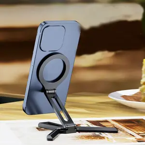 Portable Mini Desktop Phone Tripod Stand, Multipurpose Adjustable Smartphone Holder, Compact Phone Accessories for Home Office Use