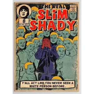 The Slim Shady April 8 2000 Poster .Poster Decorations, Holiday Poster - Halloween Party Decorations.Wall Decor.Poster Gift For Holiday, Halloween, Birthday, Christmas