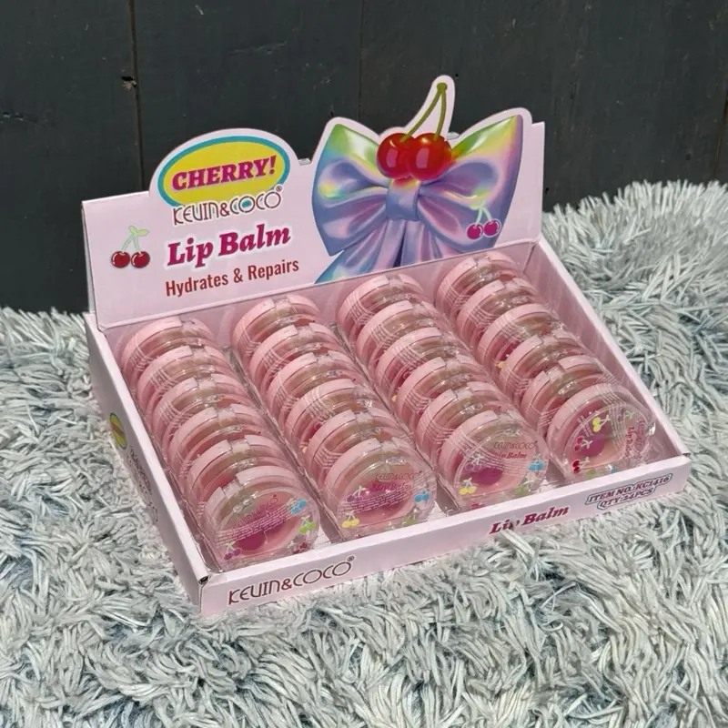 Kevin&Coco Cherry Lipstick-Balm, Hydrating Lip Gloss for Daily Makeup