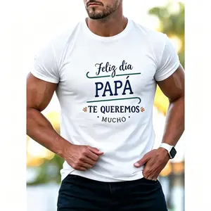 Home Break Men's Charcoal T Shirt Standard Version Short Sleeve Tee Cotton Fabric Comfortable Fit For Daily Use Outdoor Patrols and Unique Spanish Letter Design