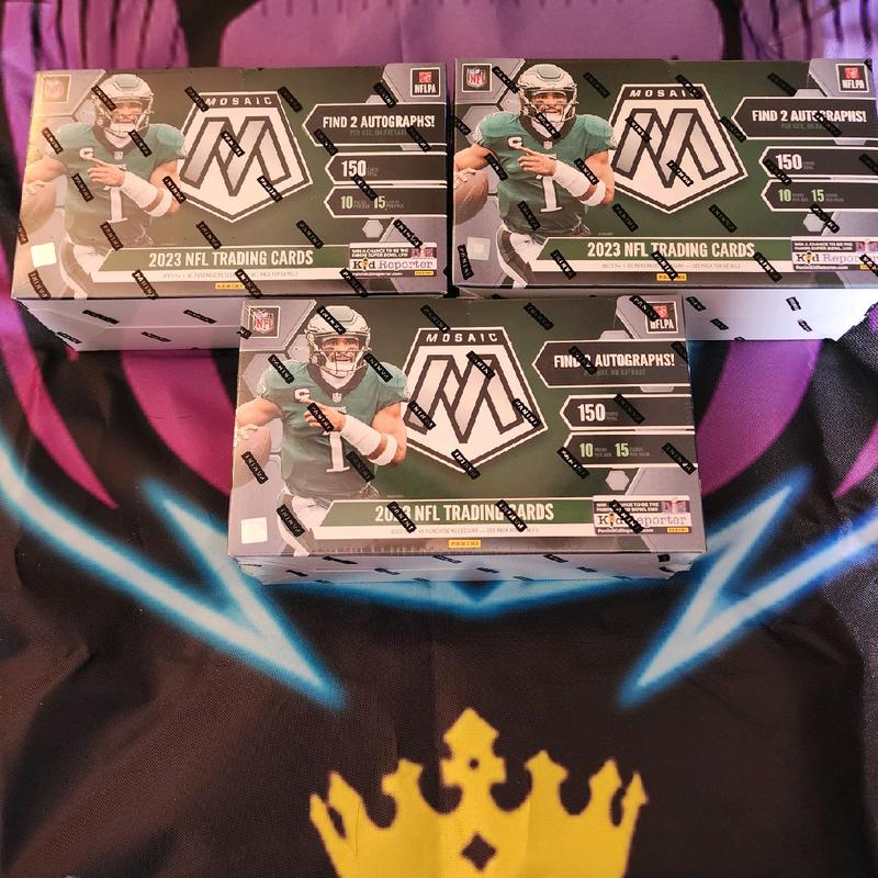 Break #101 NFL Panini Mosaic Football Hobby Box x 3 PYT Pick Your Team