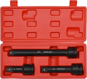 3 count 3/4" Drive Impact Extension Bar, 4",6",10", Impact Wrench Extensions, CR-MO