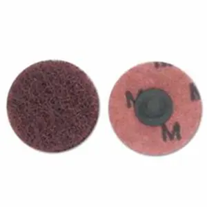 212 MAIN Powerlock High-Strength Center Mount Buffing Discs - Type III, 3 in, Medium Aluminum Oxide, Reptile & Amphibian Light Removal Cleaning Tool