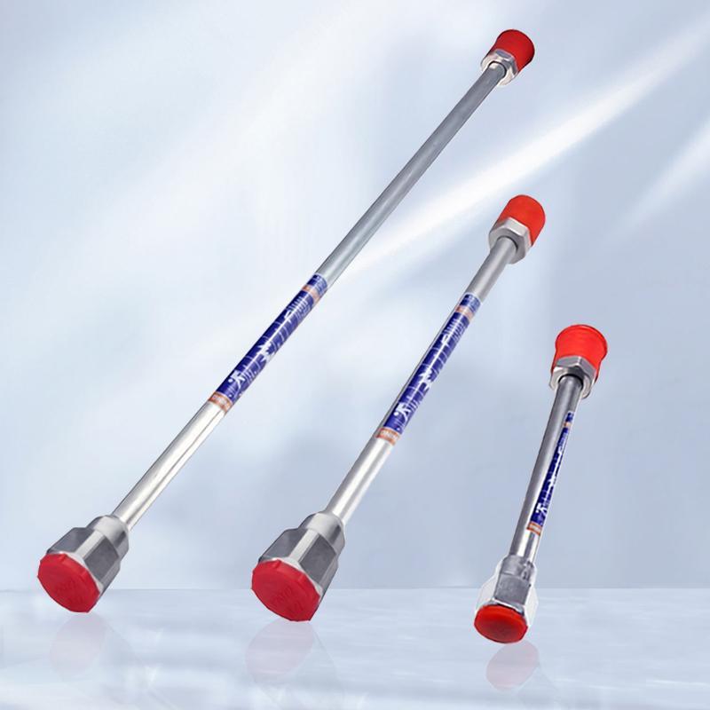 Airless Paint Sprayer Tip Extension Pole – 25cm/30cm/50cm Aluminum & Stainless Steel Rod With Red Guard (2-Pack)