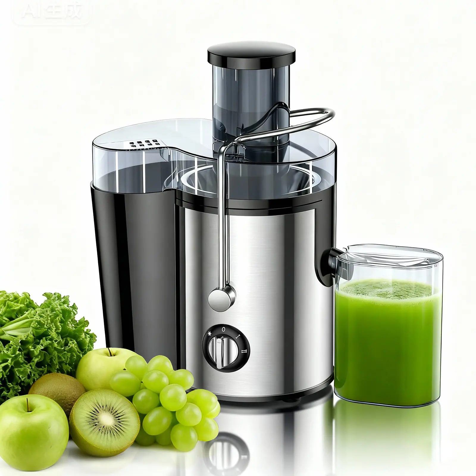 Home Multifunctional Juicer, Juice Extractor, Blender, And Food Processor For Vegetables And Fruits. Features A 3-inch Wide-mouth Juicer,  Household Kitchen Centrifugal Juicer, High-Speed Electric Fruit & Vegetable Juicing Appliance for Home Use