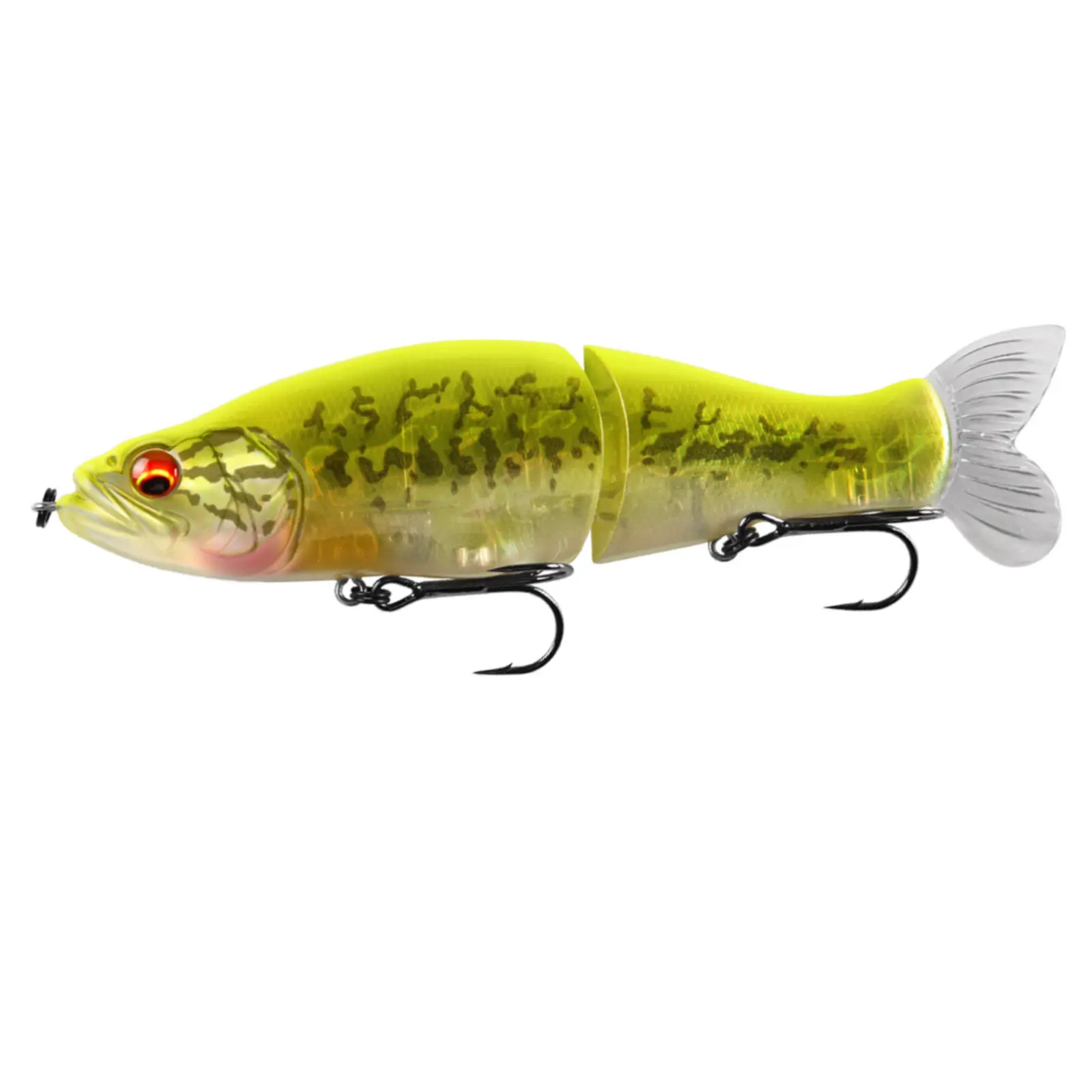 Glide Bait, Jointed Floating Swimbait Fishing Lures Kit, 5.3 in, 1.06 oz, Long-Casting Design, Lifelike Action, 3D Eyes for Fishing