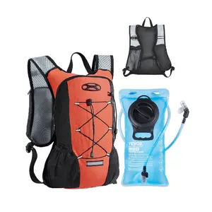 Lightweight Hydration Backpack with 2L TPU Bladder Hydration System, Adjustable Straps, Men’s Hydro Daypack for Hiking, Cycling