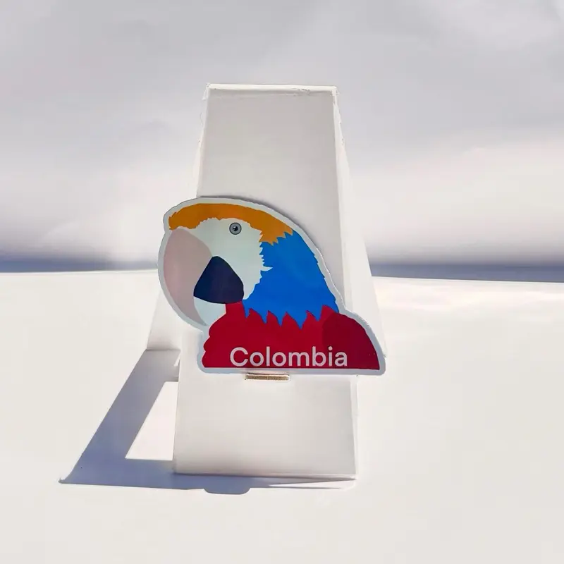 Colombia Bird Holographic Sticker