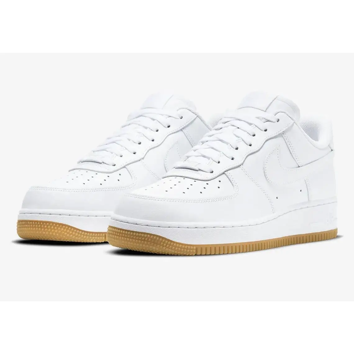 Men's Nike Air Force 1 "White/Gum" DJ2739-100 Fashion Athletic Sneaker Men's Nike Air Force 1 "White/Gum" DJ2739-100 Fashion Athletic Sneaker