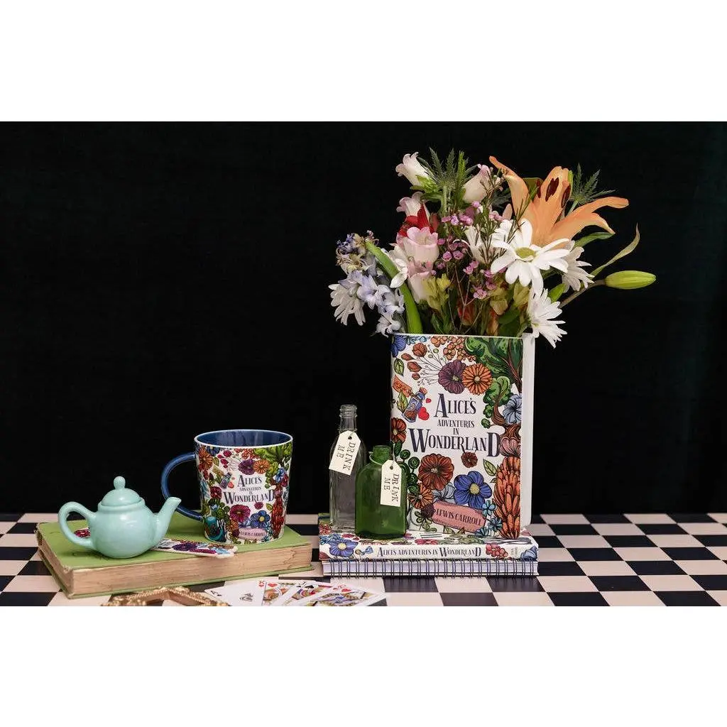 Large Book Vase, Alice in Wonderland - Floral Nonsense