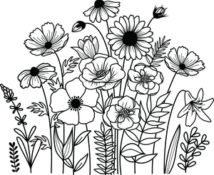 NEW! Floral Art Simple Screen™ Reusable Stencil Silkscreen