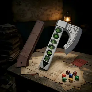 Dice Storage Axe Accessory, Large Dice War Axe Stand, D&d Dice Throwing Station, Rpg Role Playing Game Accessories, Tabletop Gaming Room Decor Gift