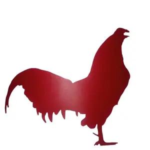 Crowing gamecock, gamefowl decal for cars or trucks