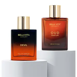 BellaVita Luxury Devil and OUD | Cedar, Vanilla, Musk & Oud Blend | Woody & Spicy Long Lasting Eau De Parfums | 2 x 100ml