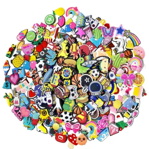 Mixed Color PVC Shoe Accessories, Cute Alligator Design, Durable and Fashionable, Perfect Gift for All Ages, Ideal for Commuting and Shopping, Cute Shoe Charms, Shoe Decor Accessory