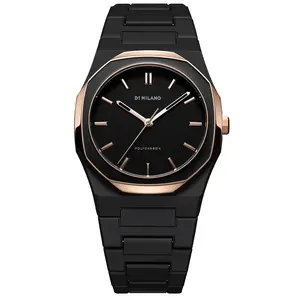 D1 Milano Polycarbon 37mm Watch in Gold Mesh