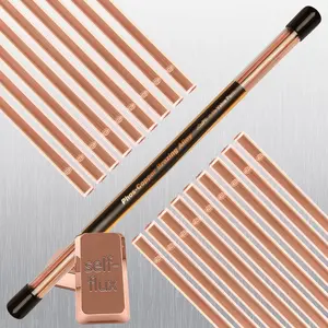 21 Sticks BCuP-2 Half 1/2 lb Self Fluxing Phosphor Copper Brazing Alloy Welding Rods No Need for Flux 0.050" x 1/8" x 14" Industry Professional Grade Propane Gas Soldering Torch Supply