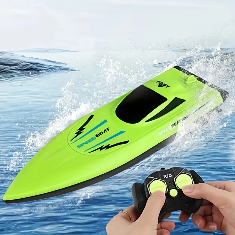 2.4Ghz Radio-Controlled Speed Vessel - 360-Degree Rotation, Stylish Design, Unisex Kids 6+ Summer Pool Toy, Ideal Halloween Gift (Radio-Controlled Boats & Submarines, Remote Controller Boats & Submarines)