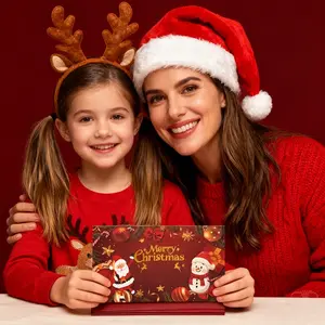 4Pcs Christmas Cash Gift Envelope, Cash Envelopes, Surprise Money Clip for Men and Women, Cartoon Greeting Card, Fantasy Theme, Money Clip, Creative Cash Gift Wallet, Unique Multifunctional Cash Box for Any Recipient