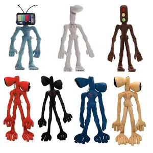 2026 new Anime Siren Head Plush Doll Toys Scary Black White Red Sirenhead Cat Peanut Soft Cartoon Stuffed Figure   Children Gifts