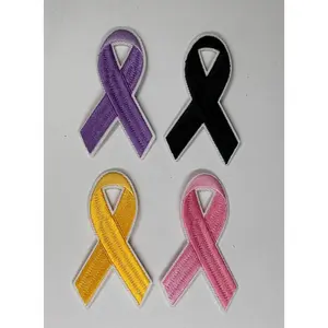 Cancer/Cause Ribbons, awareness ribbons, breast cancer, childhood cancer, melanoma cancer, cancer ribbon, cause ribbon patches, cancer patch