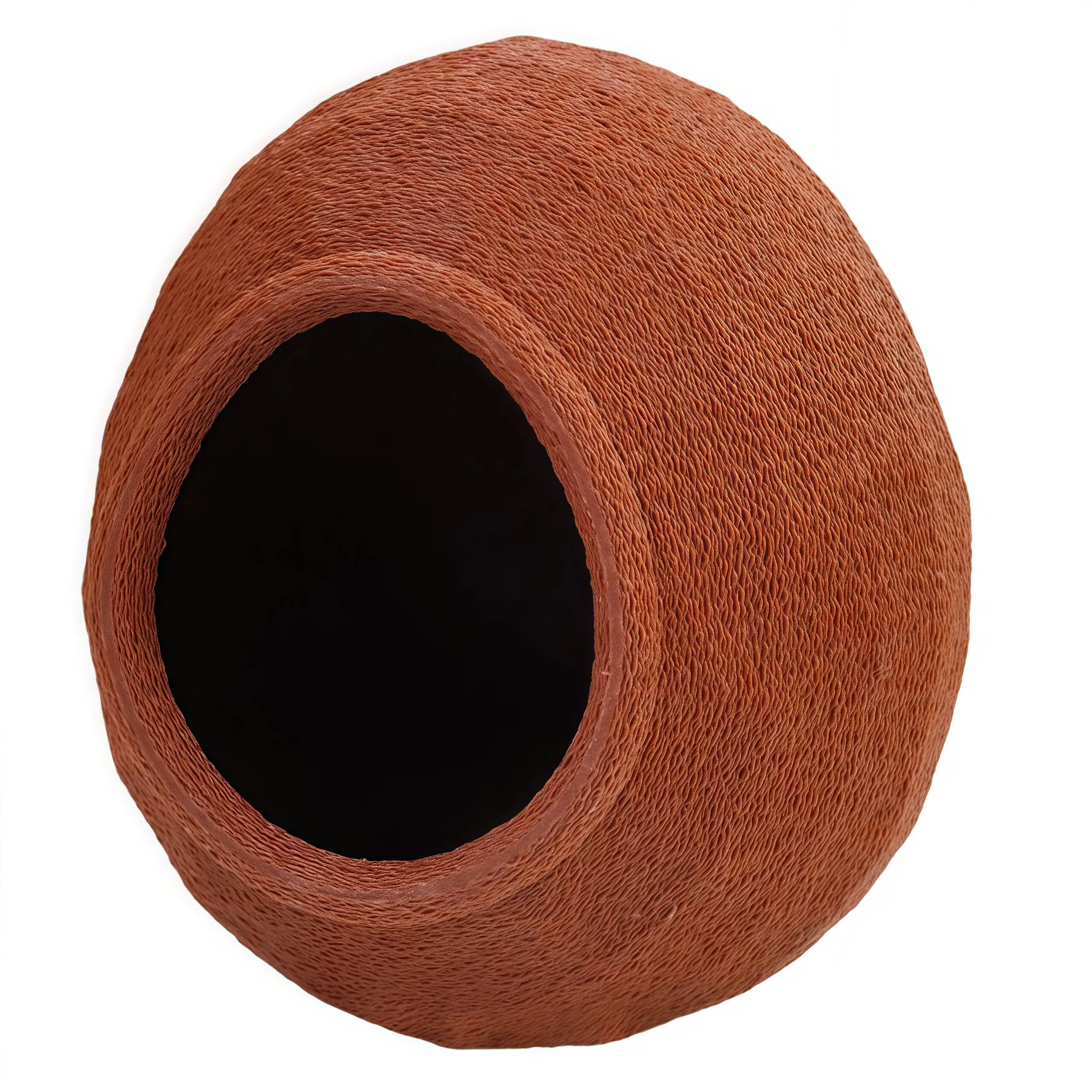 Herpify Large Egg-Shaped Reptile Hide - 3-Second Easy Installation, Chew-Res. Bio-Mimetic Decor, Natural Look Mimics Natural Hiding Spots, Reduces Stress Terrarium Accessory for Leopard Gecko, Bearded Dragon Molting & Egg-Laying