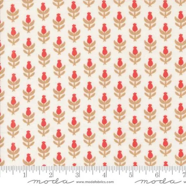 Fabric Moda Snowflake Christmas Thistles Buon Natale by the Quarter Yard 35403-11