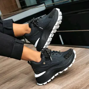 Dalmatas Colombian Shoes - Stylish Black Sneakers with White Sole for Comfort and Style