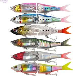 21g Floating Multi-Jointed Minnow Lure, Built-in Flash Reflector, Realistic Sinking Swimbait, Durable Treble Hooks, Long-Casting Hard Bait, Fishing Equipment for Freshwater Saltwater Bass, Pike