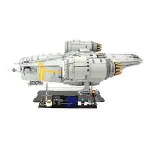 Acrylic Angled Display Stand Compatible with LEGO® 75331  Razor Crest, UCS - Set Not Included