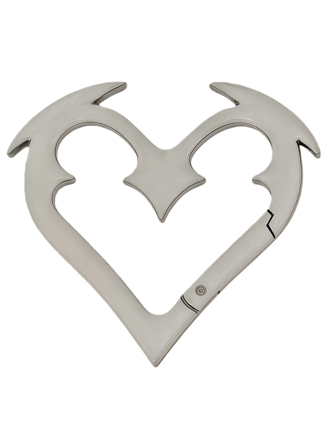 Angel Heart Buckle Metal Keychain, Closed Spring Clip, Bag Accessory, Birthday Gift, Fashionable Charm, Perfect for Bags & Accessories
