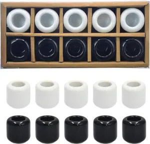 10 Pcs Ceramic Chime Candle Holder Set, Great for Casting Chimes, Rituals, Spells, Vigil, Witchcraft, Wiccan Supplies & More (Assorted)