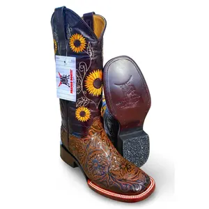 Franko Boots Women's Girasoles Cincelado Cafe