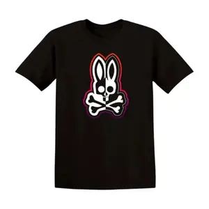 Happy Easter Bunny T Shirt Fun Cool Cotton Bone Rabbit Tee for Men and Women