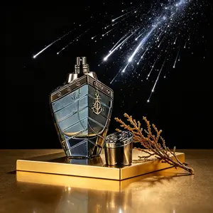 NAUTICAL SHIP Cologne - Anchor Embossed Bottle, Bold Oceanic Woody Fragrance for Men”