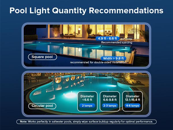 SANSI 8-Pack Submersible LED Pool Lights – RF Remote (200ft), Color-Changing Underwater Spotlights for Ponds, Showers & Inground Pools, Battery Charging, Waterproof with Glue, Magnets & Suction Cups– Perfect for Outdoorfun & Pool Decorations