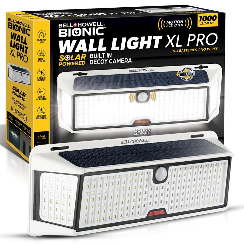Bionic Wall Light XL Pro – Outdoor Solar Powered LED Light with Motion ...